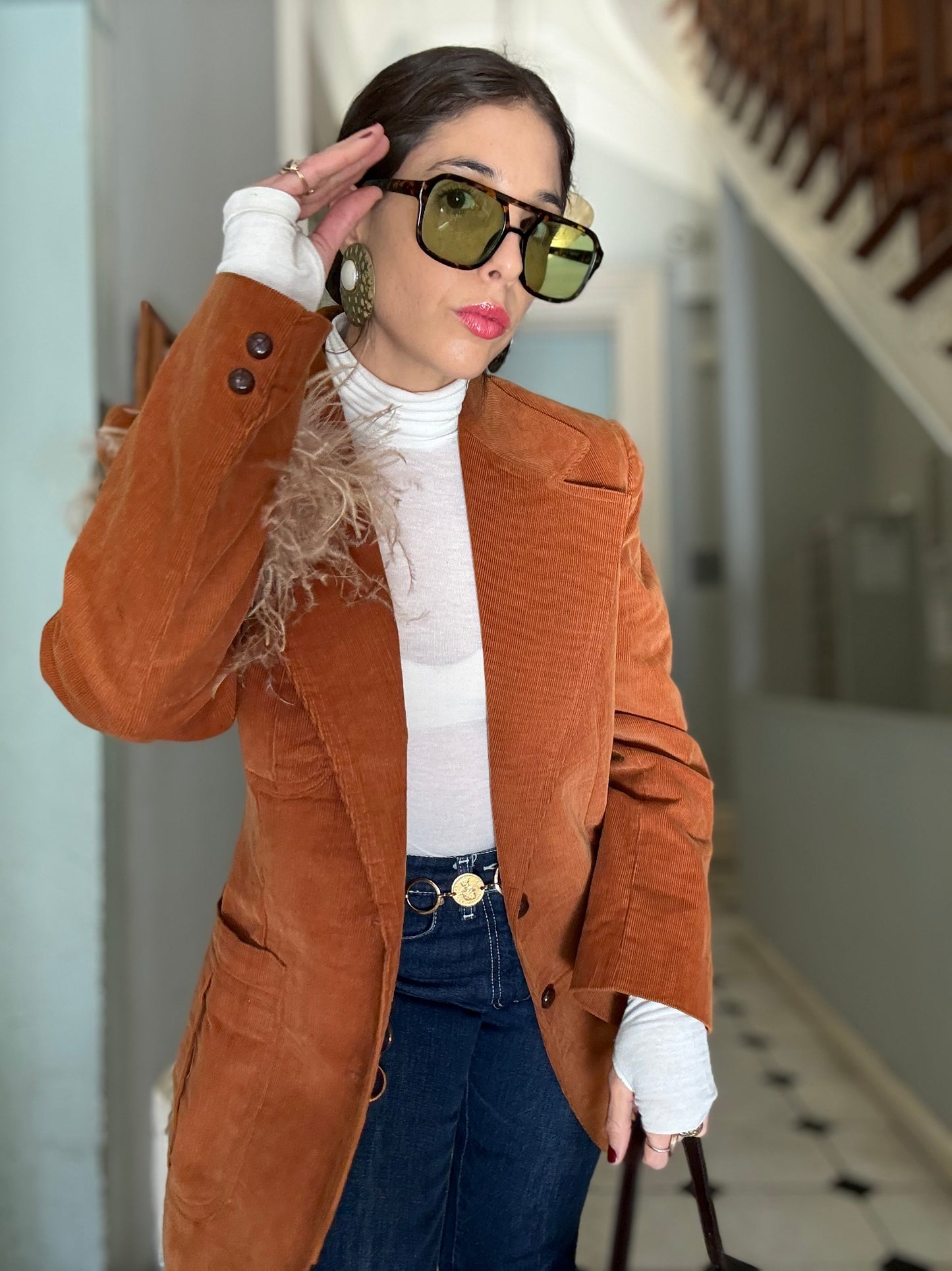 70s Butterscotch Courduroy Blazer