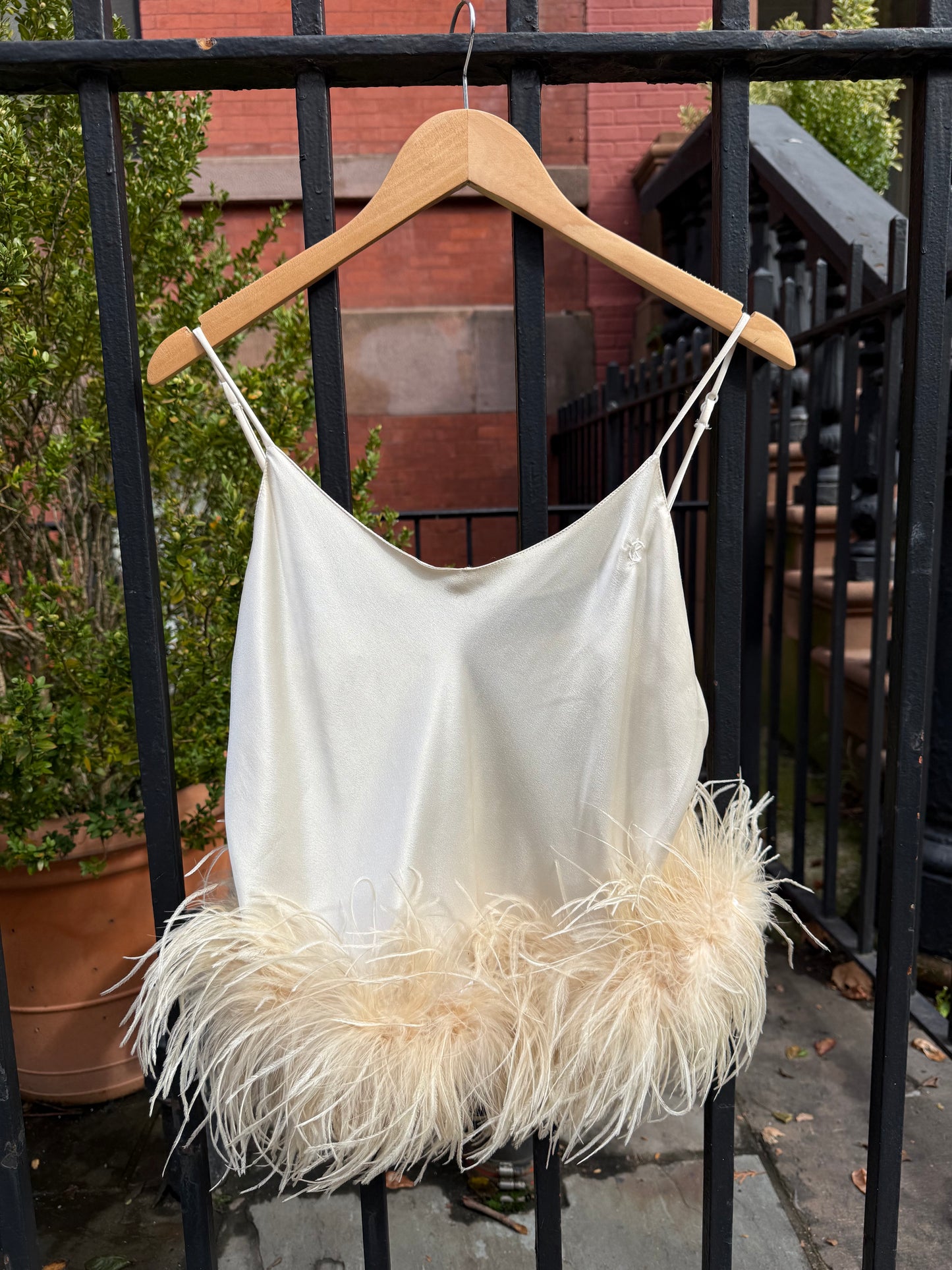 The Belle Tank, ivory & ivory