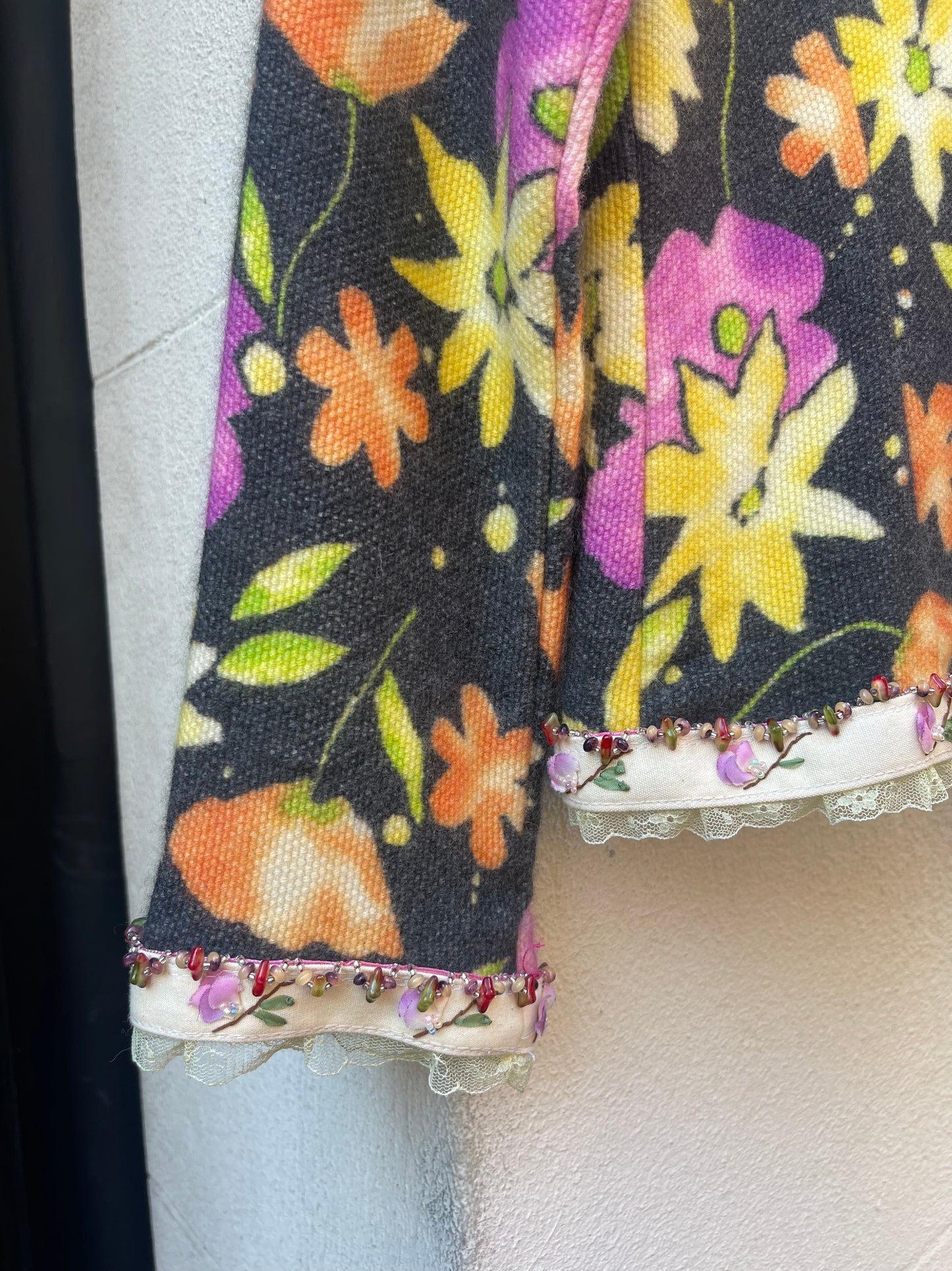 Bergdorf Goodman Floral Cashmere Sweater
