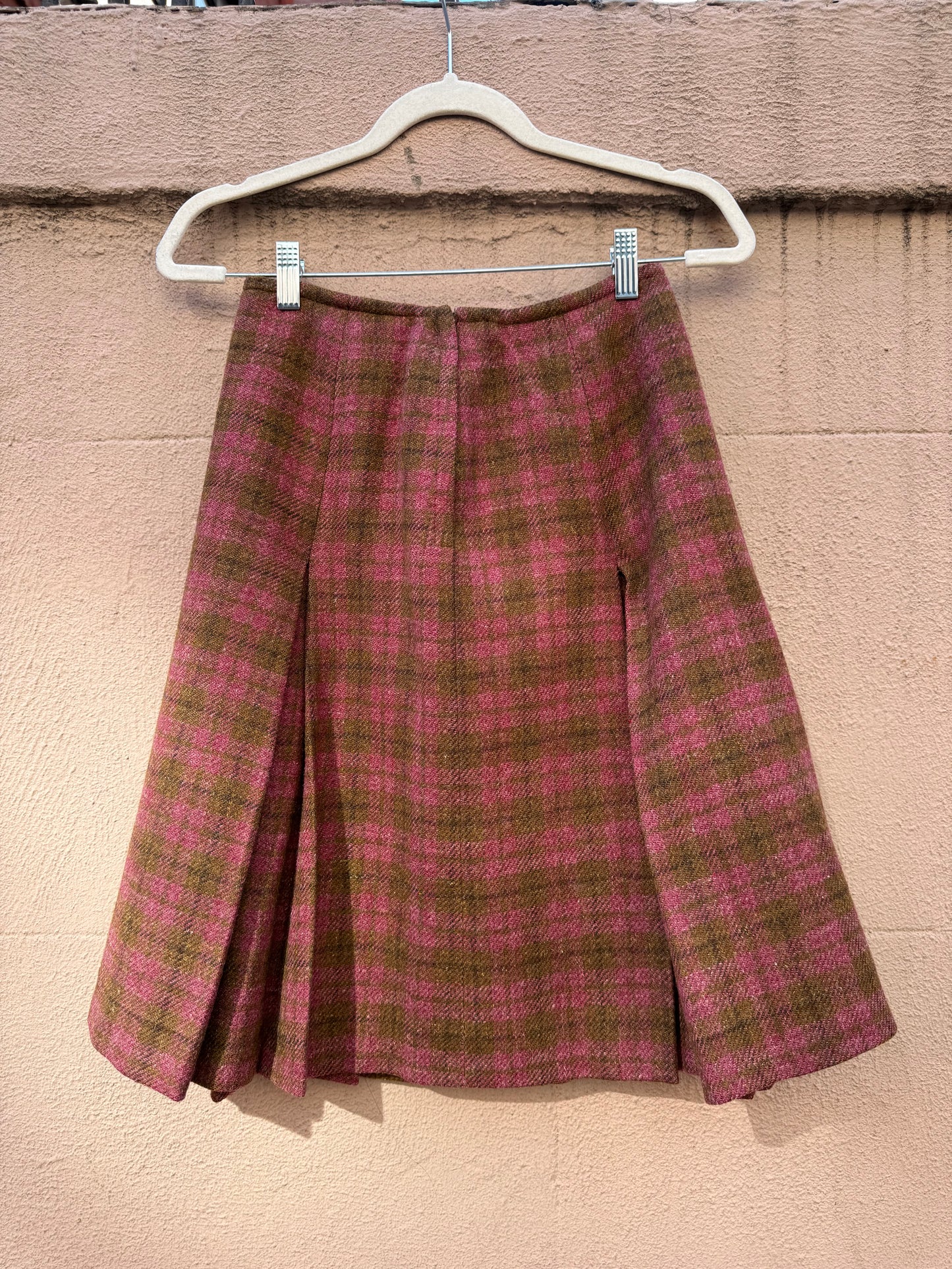 50s/60s Pendleton plaid berry skirt suit