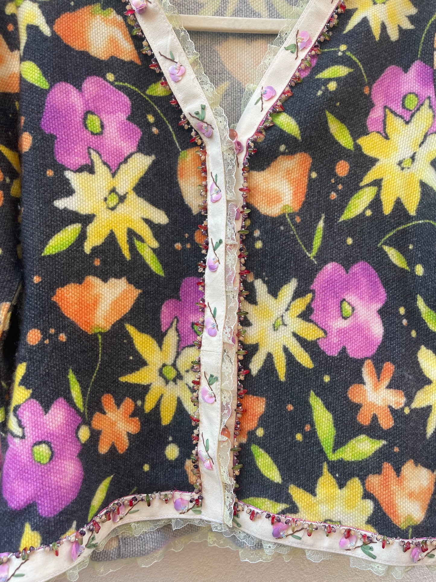 Bergdorf Goodman Floral Cashmere Sweater