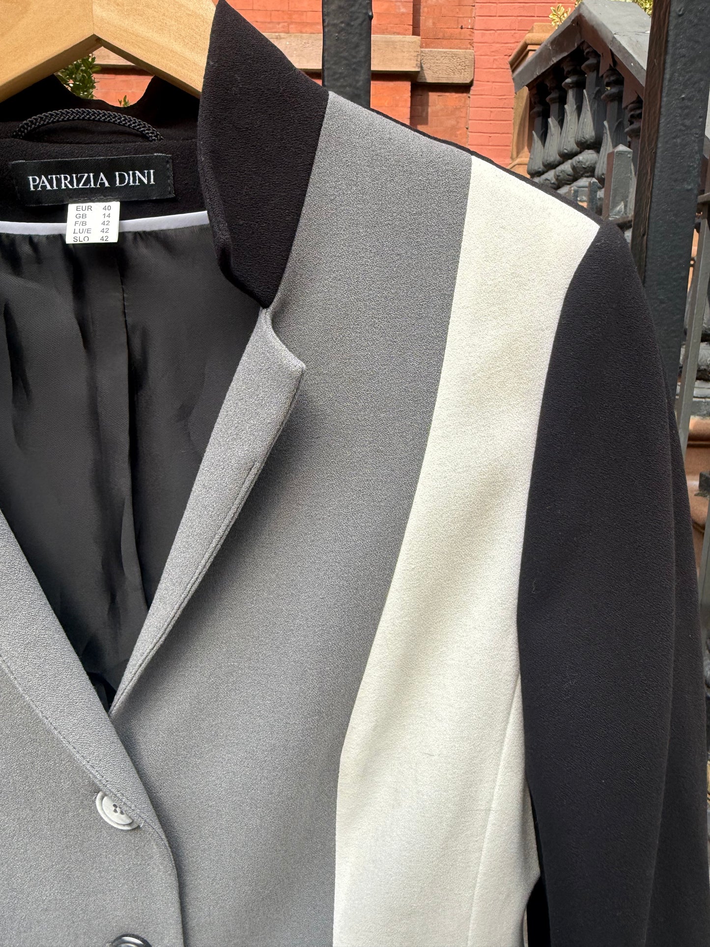 90s Patricia Dini Colorblock Blazer