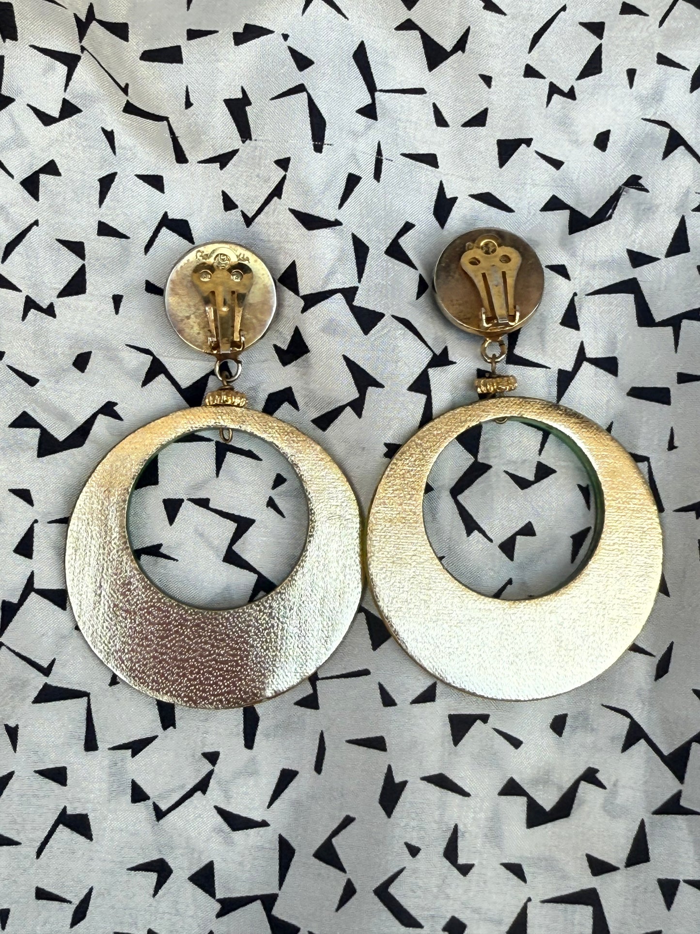 Vintage Pierre Cardin Green Drop Earrings