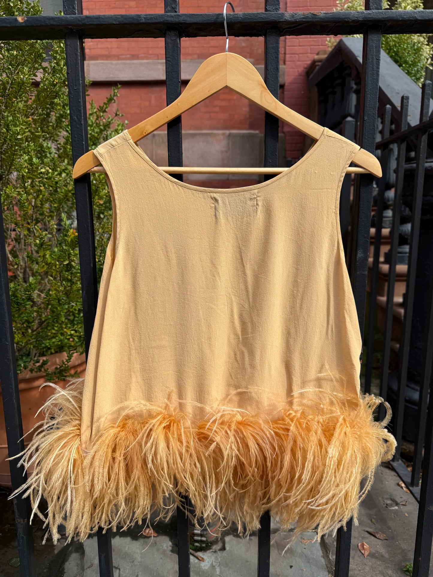 The Belle Tank, gold & gold