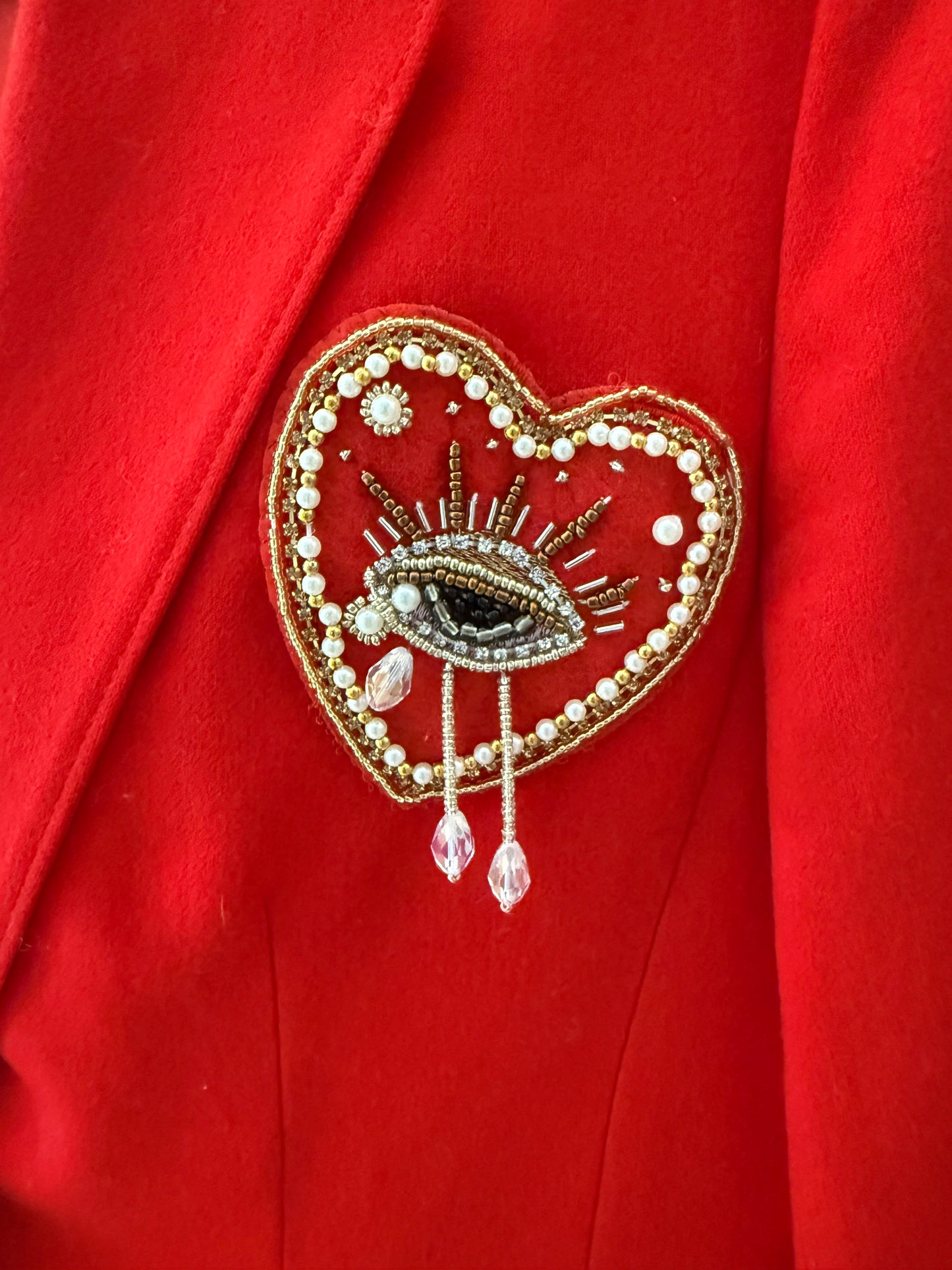 80s Pendleton Red Reworked Blazer