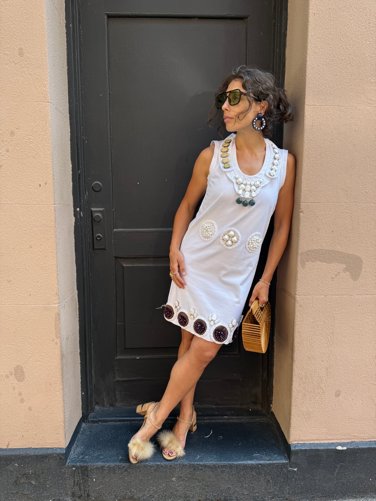 2003 Spring Summer Prada Runway Dress w Beads