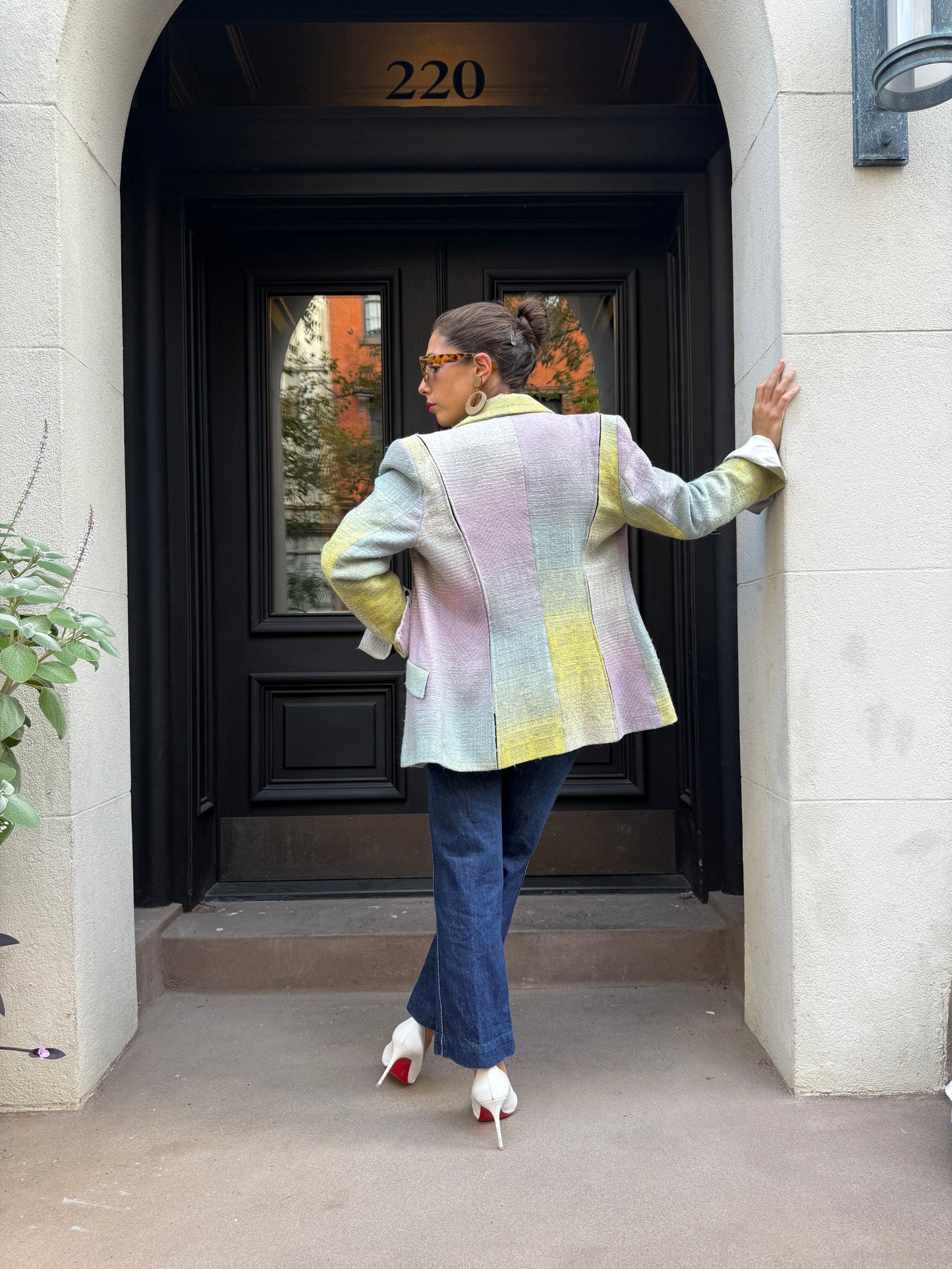 90s Vintage Christian LaCroix Bazar Ombré Pastel Blazer
