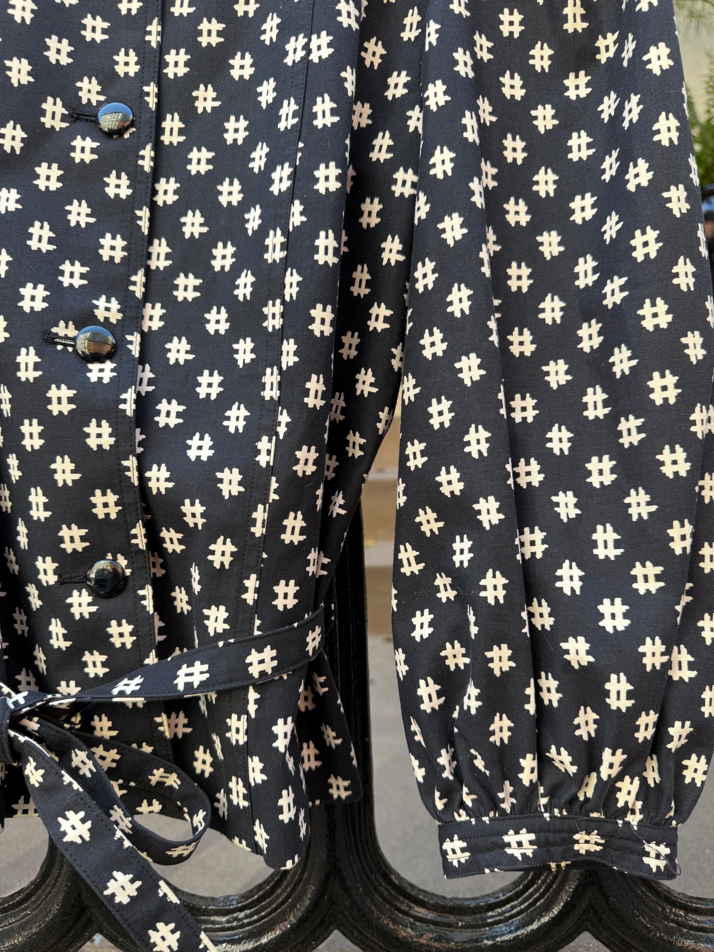 90s Guy Laroche black Puff Sleeve Jacket