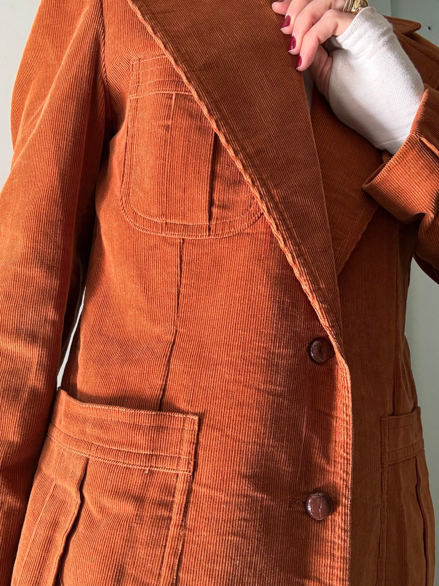 70s Butterscotch Courduroy Blazer