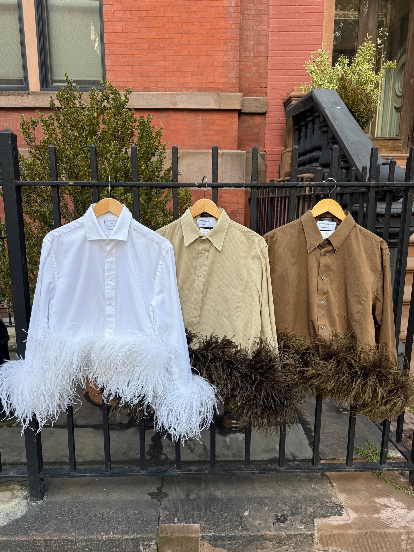 The Colette Feather Shirt - Dior Brown & Brown