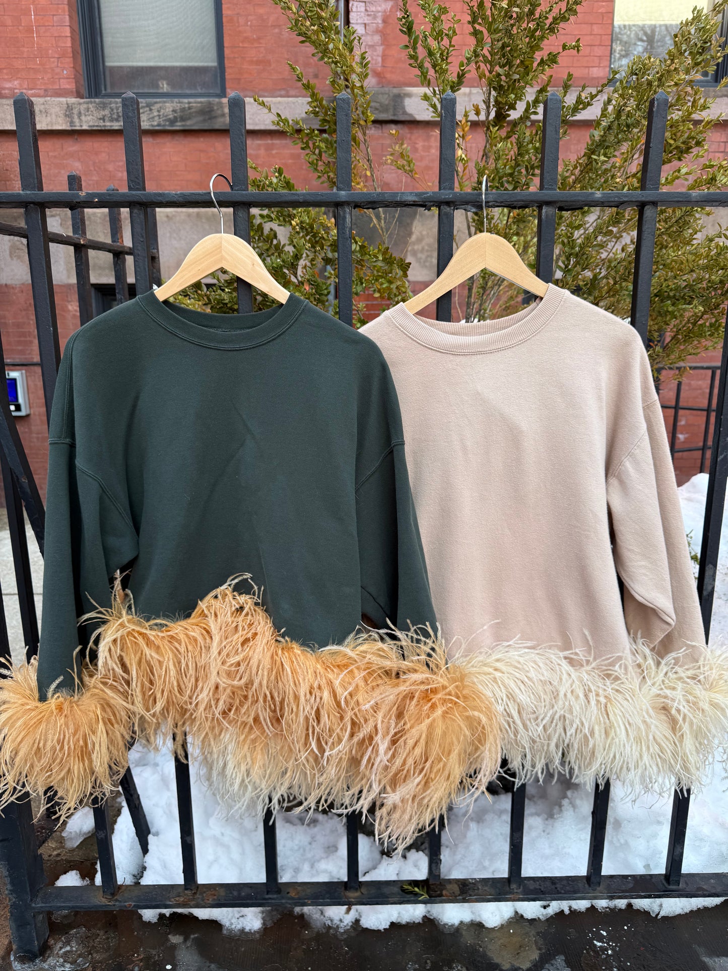 The Coco Feather Sweatshirt - Hunter & Golden Hour