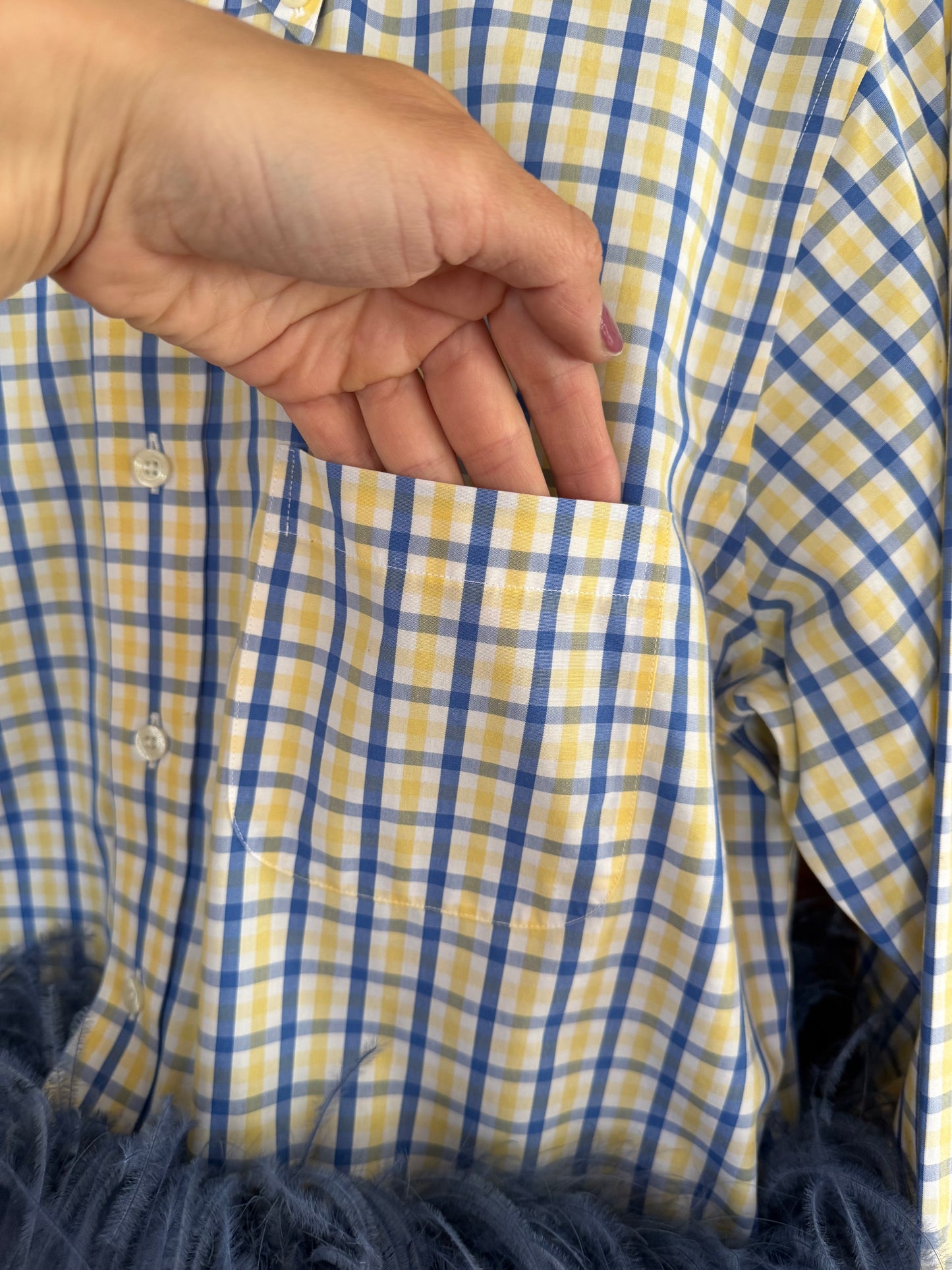 Colette - Yellow Check & Denim