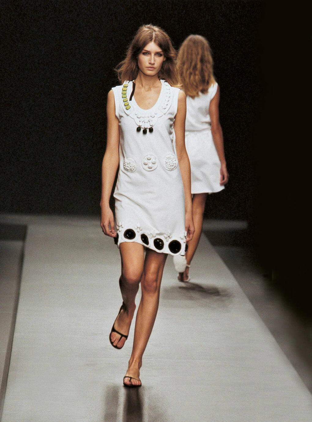 2003 Spring Summer Prada Runway Dress w Beads