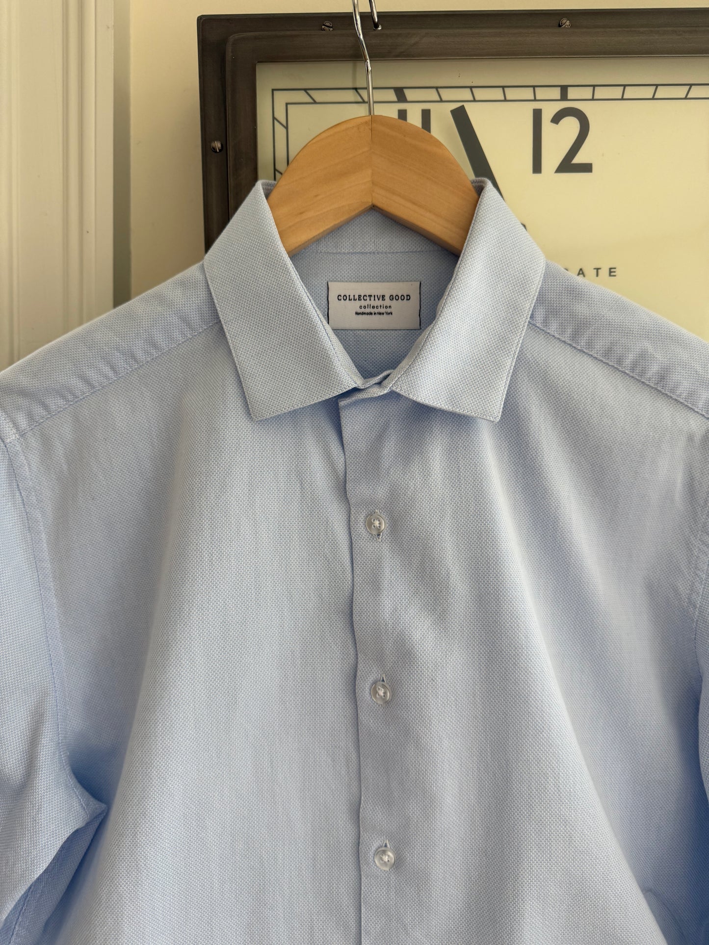 Colette - sky blue & dove grey
