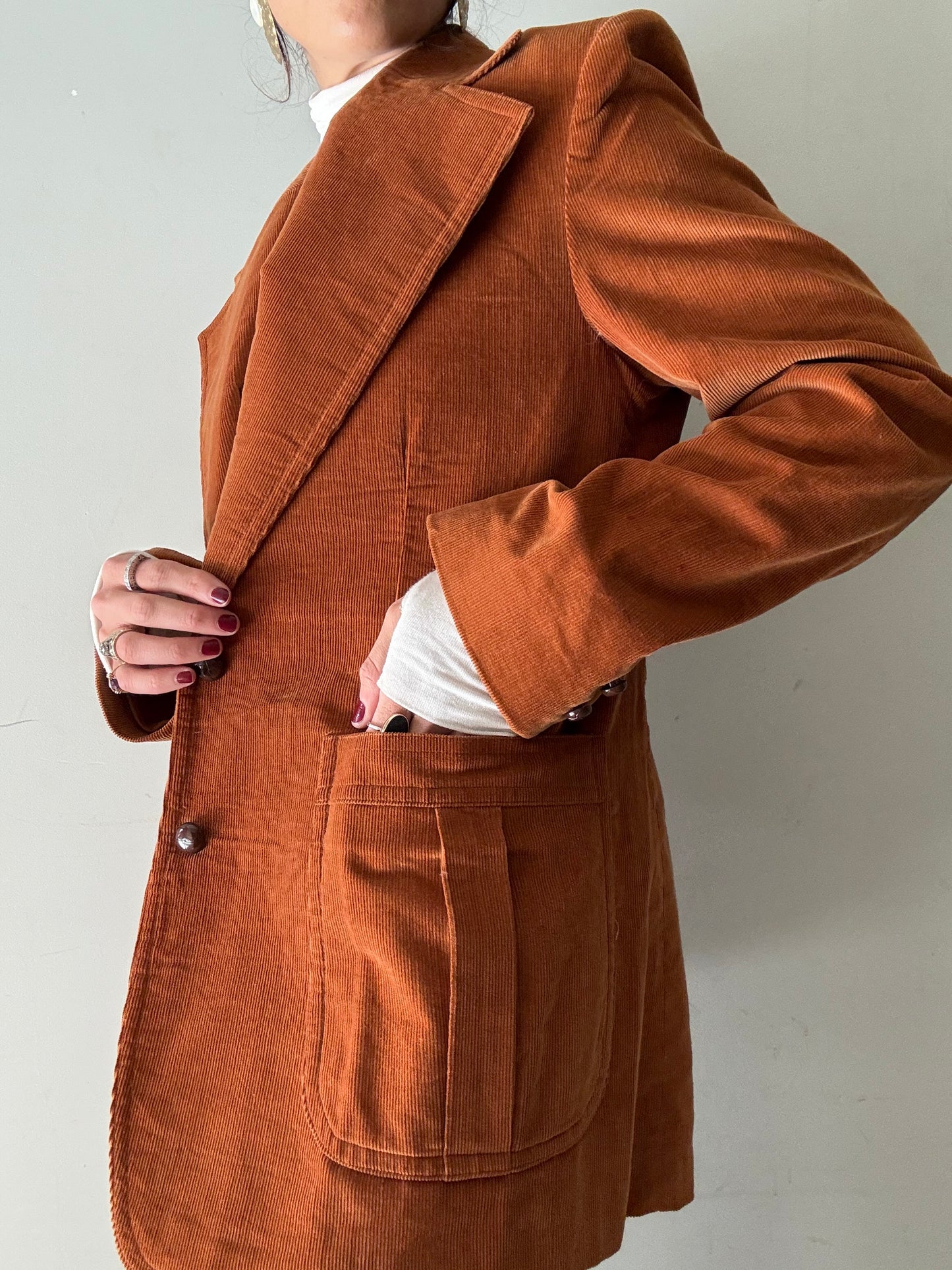 70s Butterscotch Courduroy Blazer