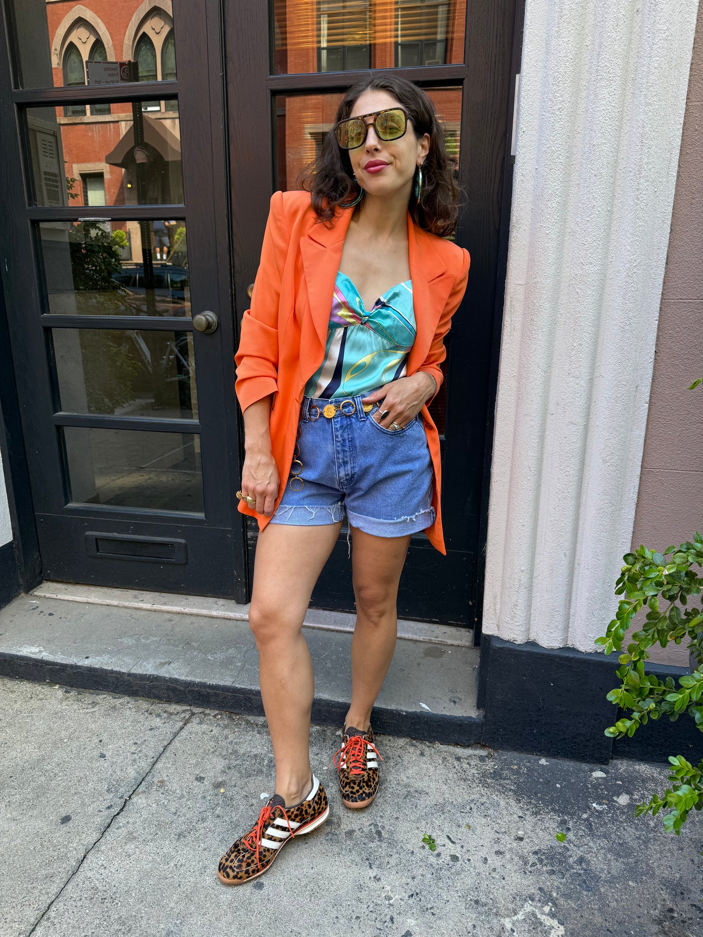 90s Claude Montana Orange Blazer