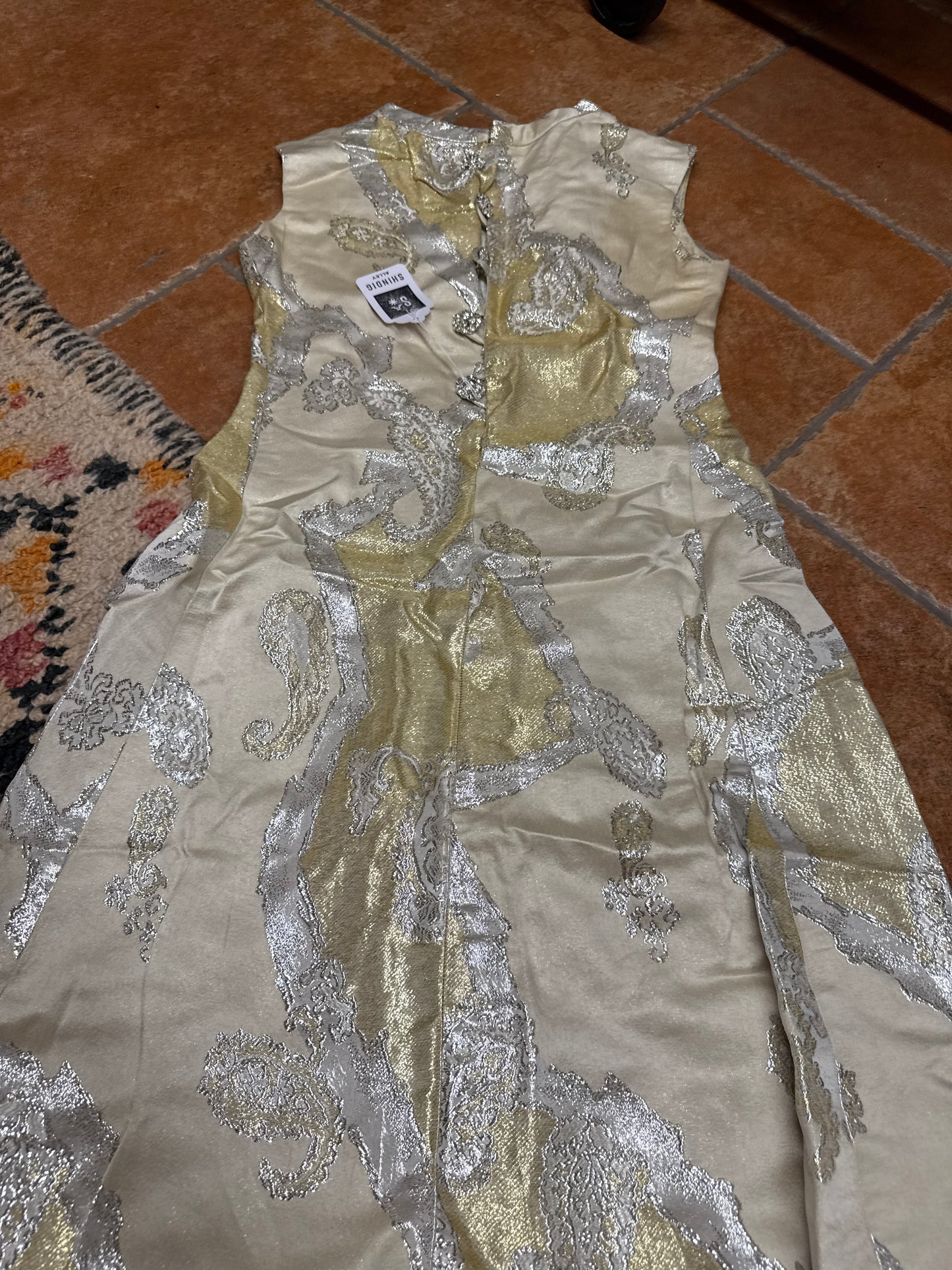Vintage Metallic ‘Kimono-esque’ Gown