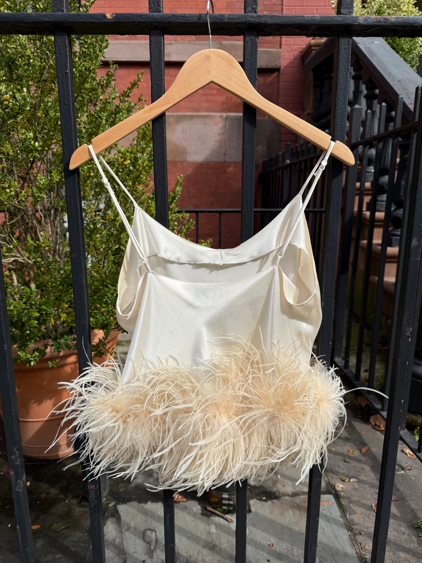 The Belle Tank, ivory & ivory