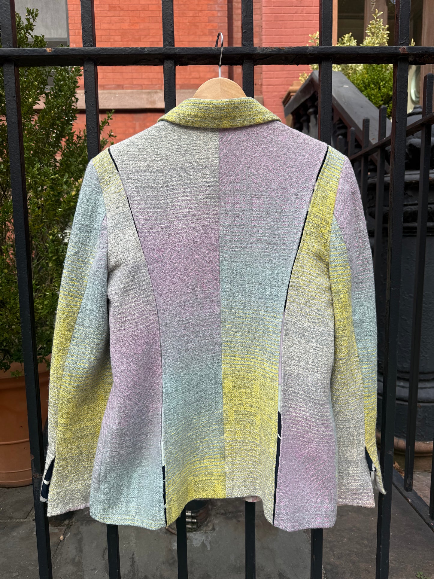 90s Vintage Christian LaCroix Bazar Ombré Pastel Blazer
