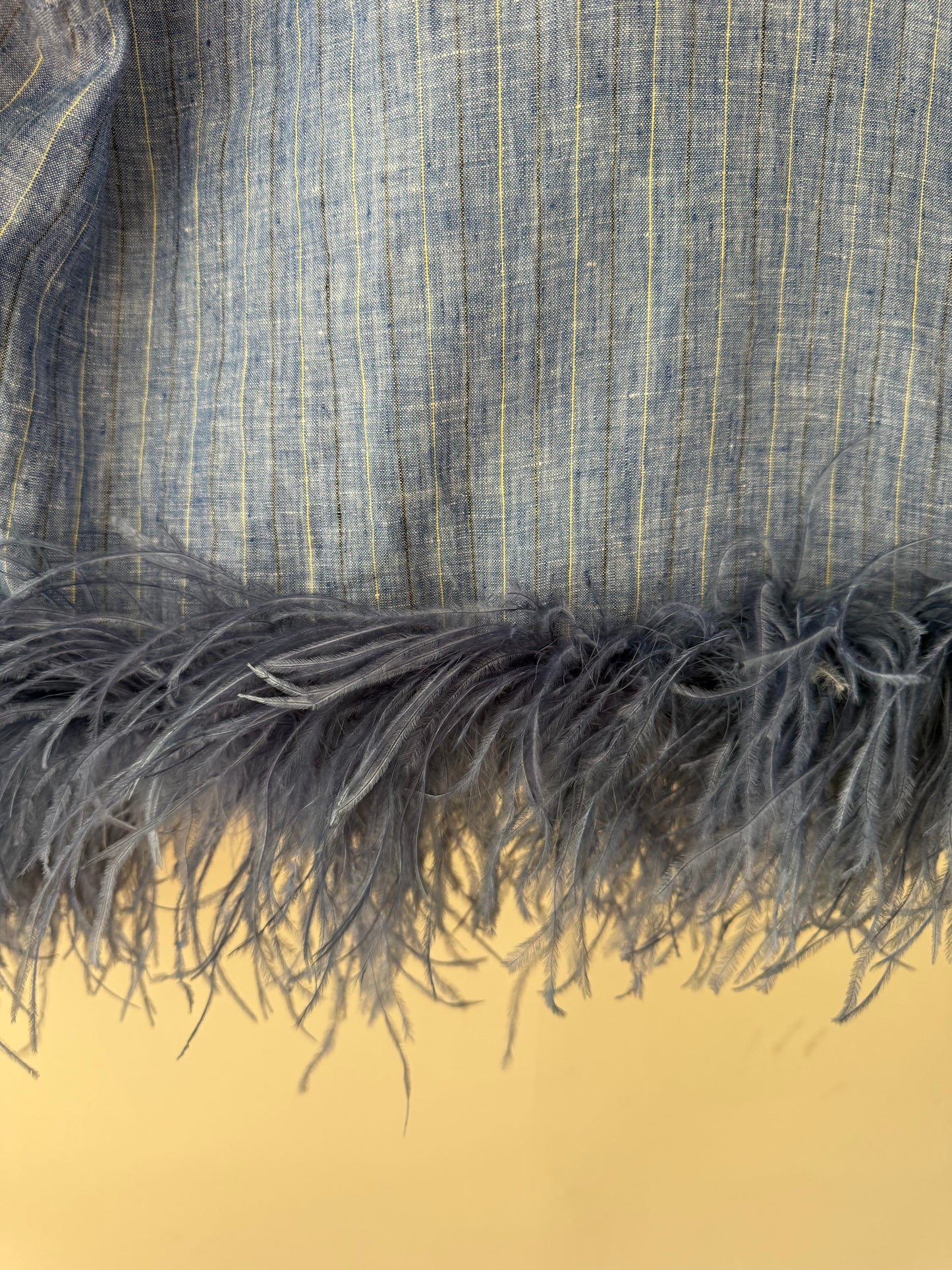 Colette - Blue Linen Stripe & Denim