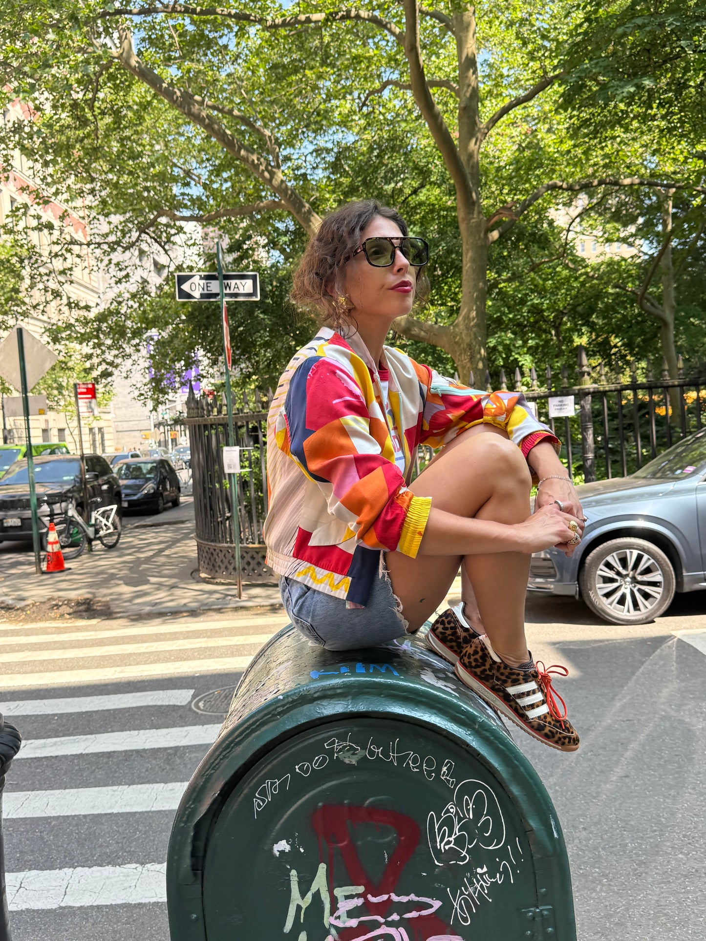 90s Christian Lacroix Bazar Multicolor Bomber