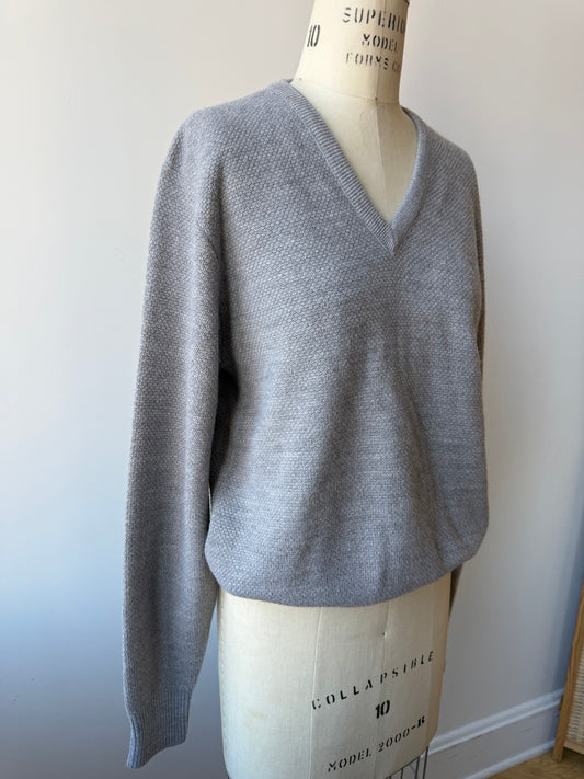 80s Christian Dior Grey Pullover Sweater
