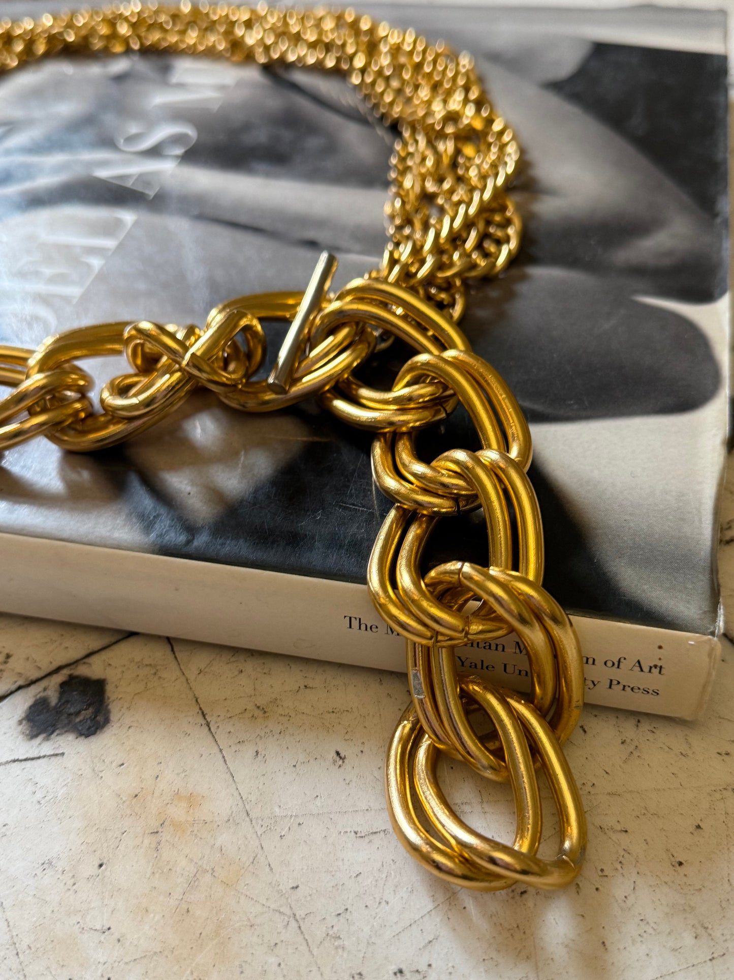 Gold Tone Chain Belt 36"