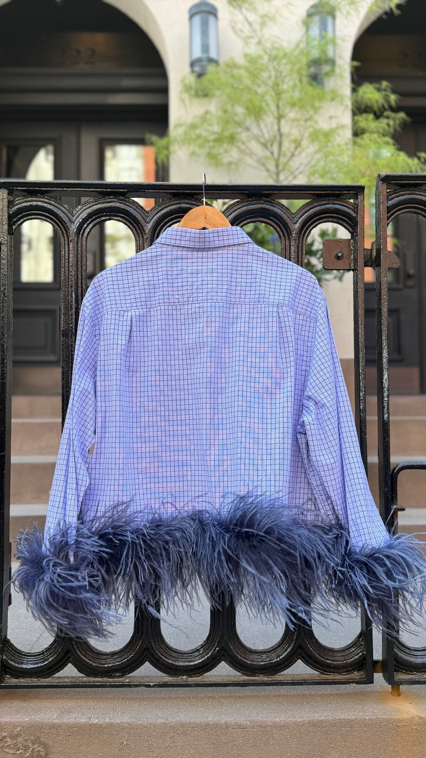 Colette - Blue Check & Navy
