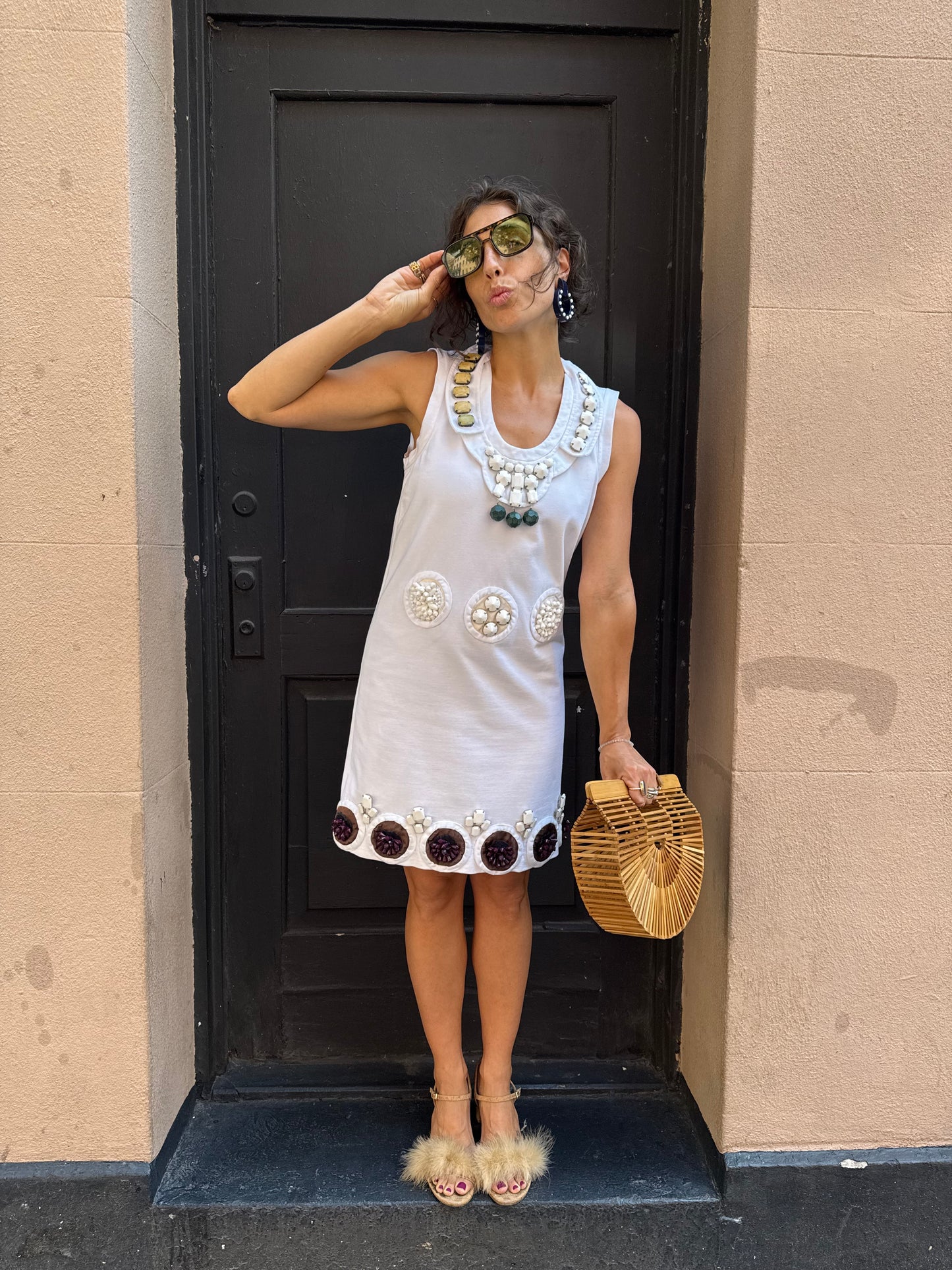 2003 Spring Summer Prada Runway Dress w Beads