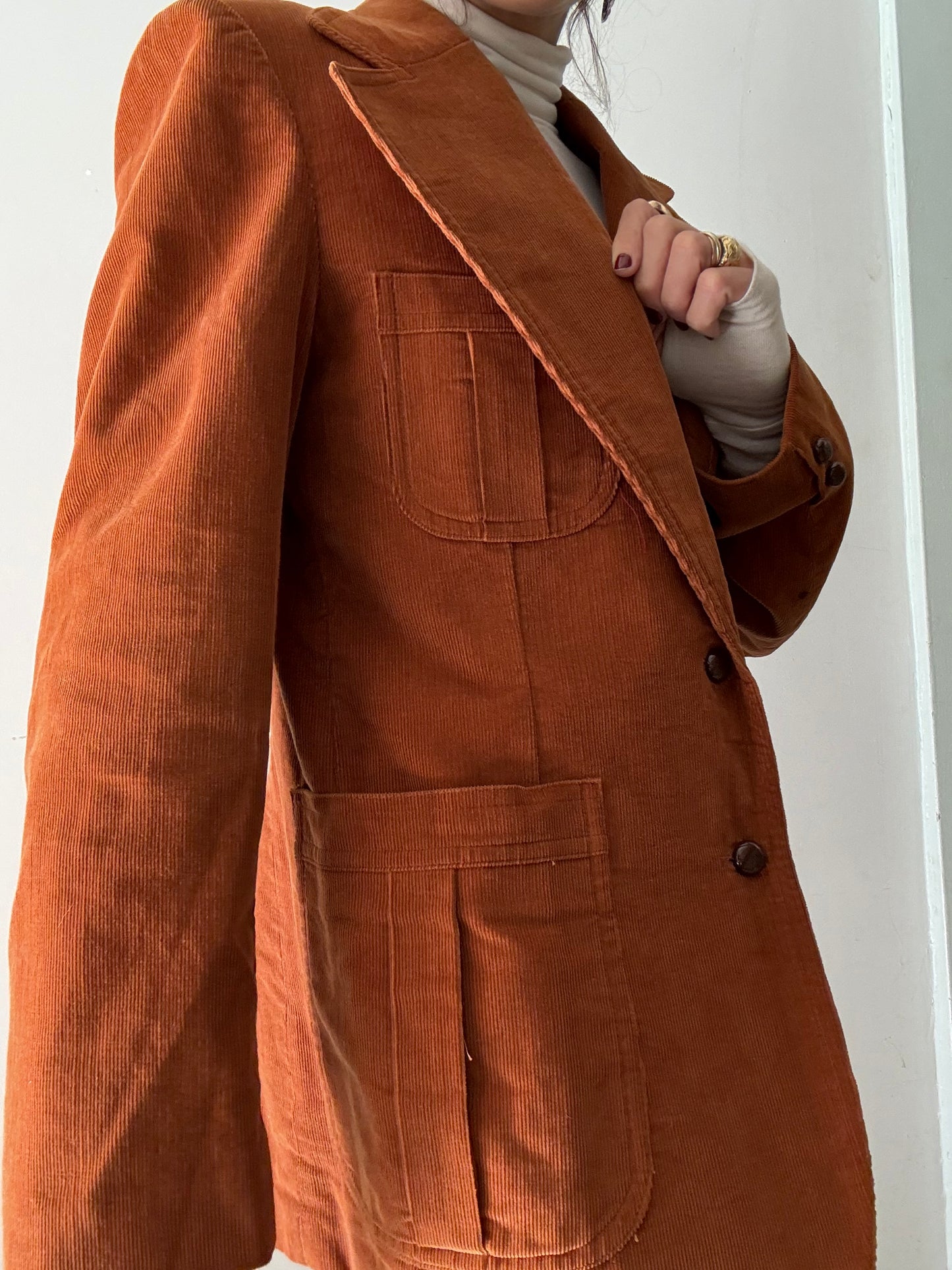 70s Butterscotch Courduroy Blazer