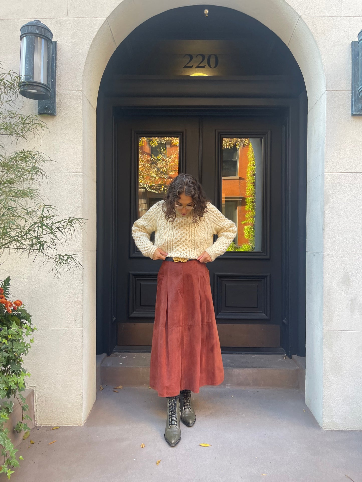 Vintage Irish Wool Cable Knit Sweater