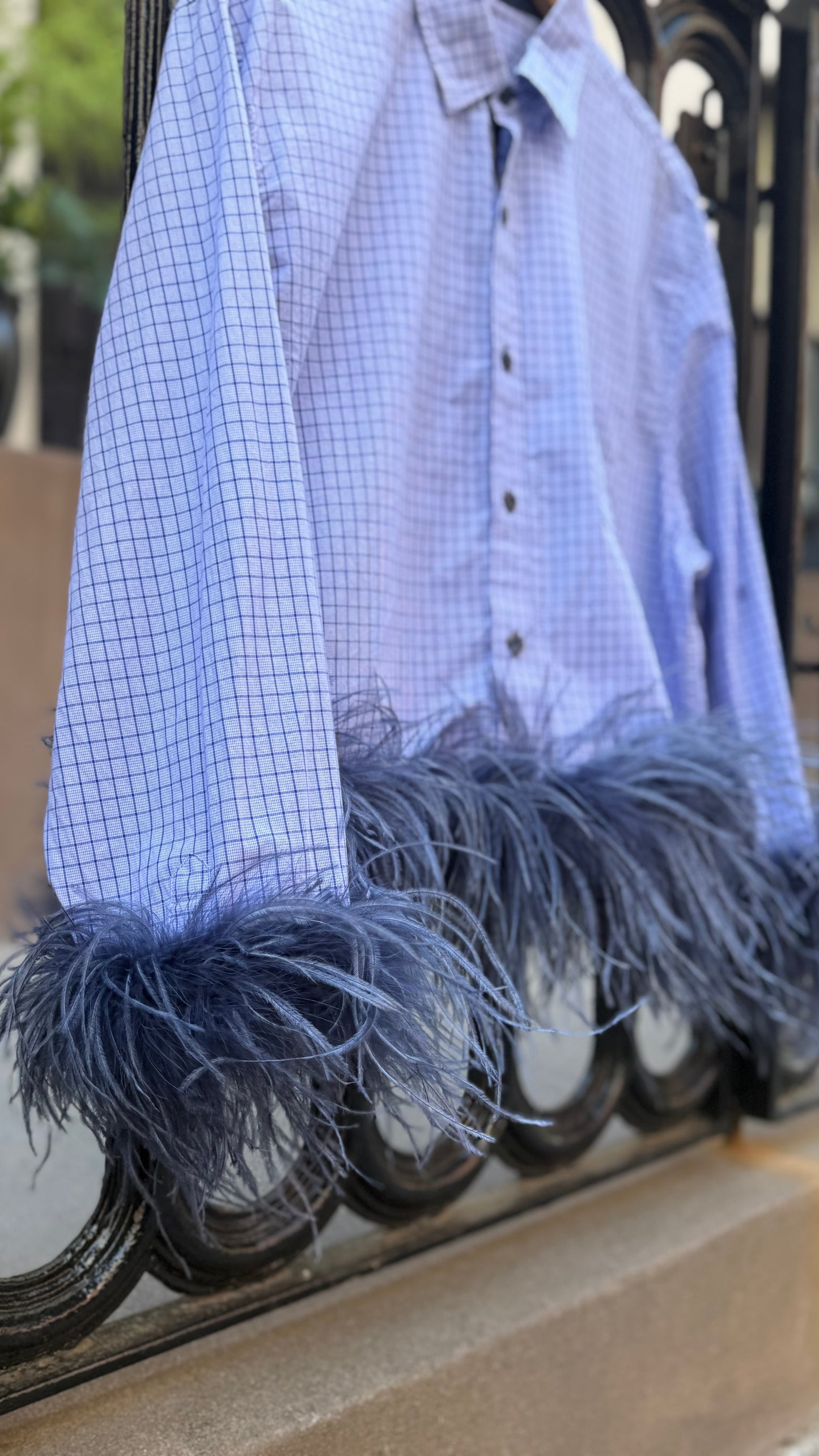 Colette - Blue Check & Navy