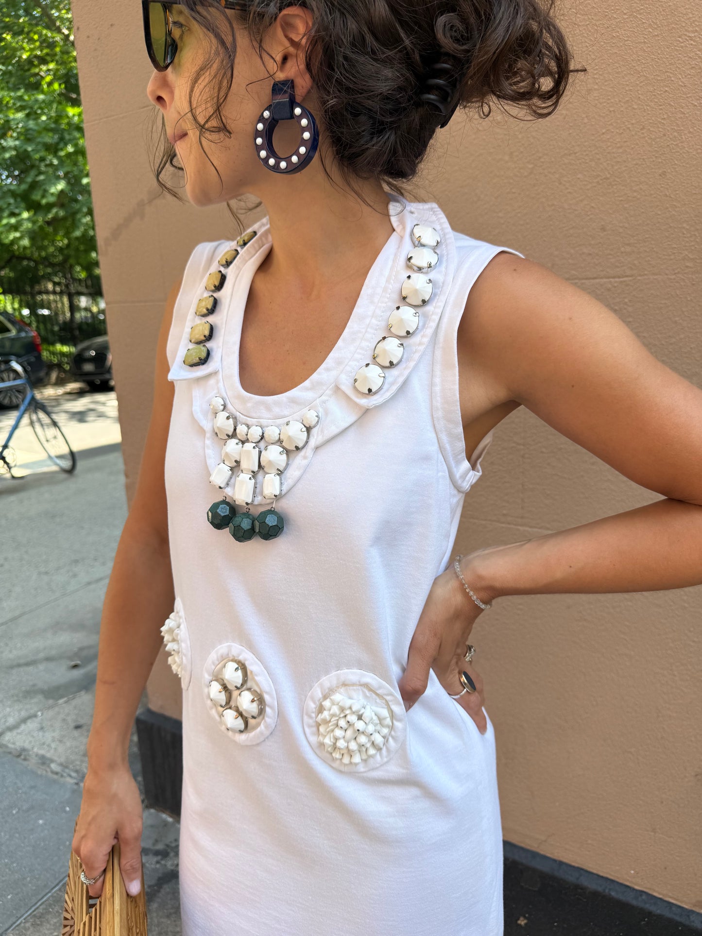 2003 Spring Summer Prada Runway Dress w Beads