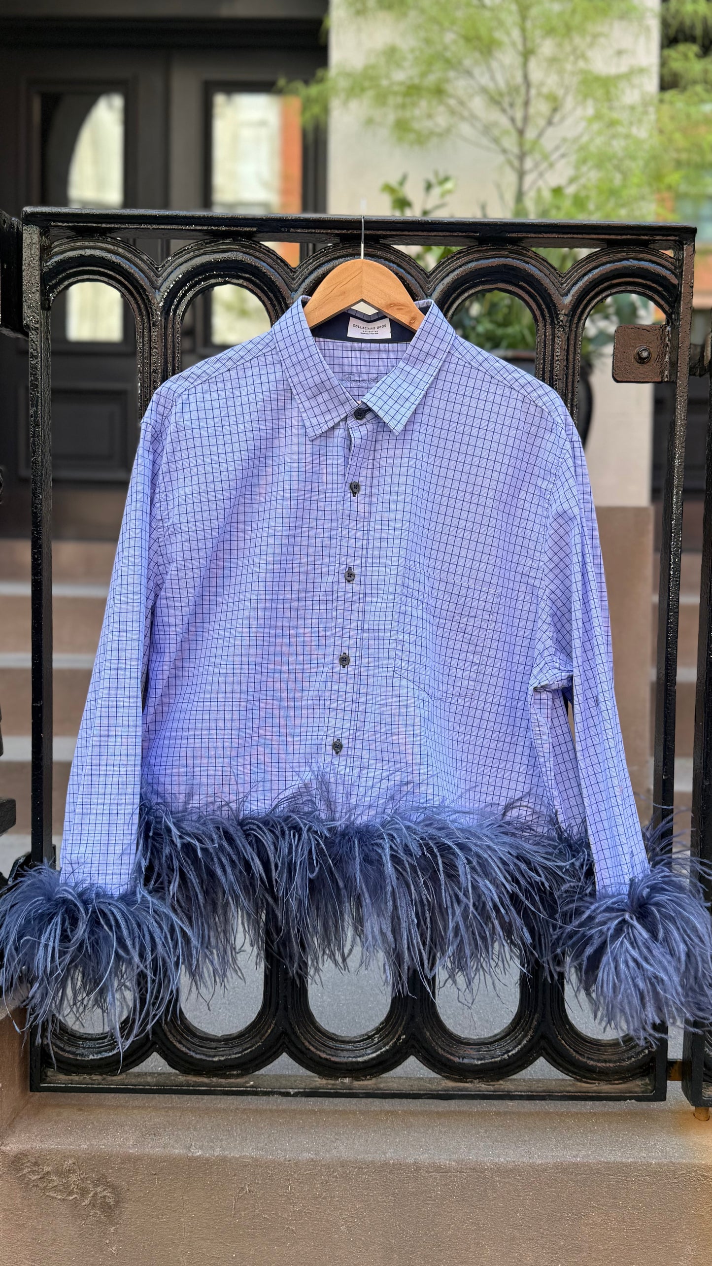 Colette - Blue Check & Navy