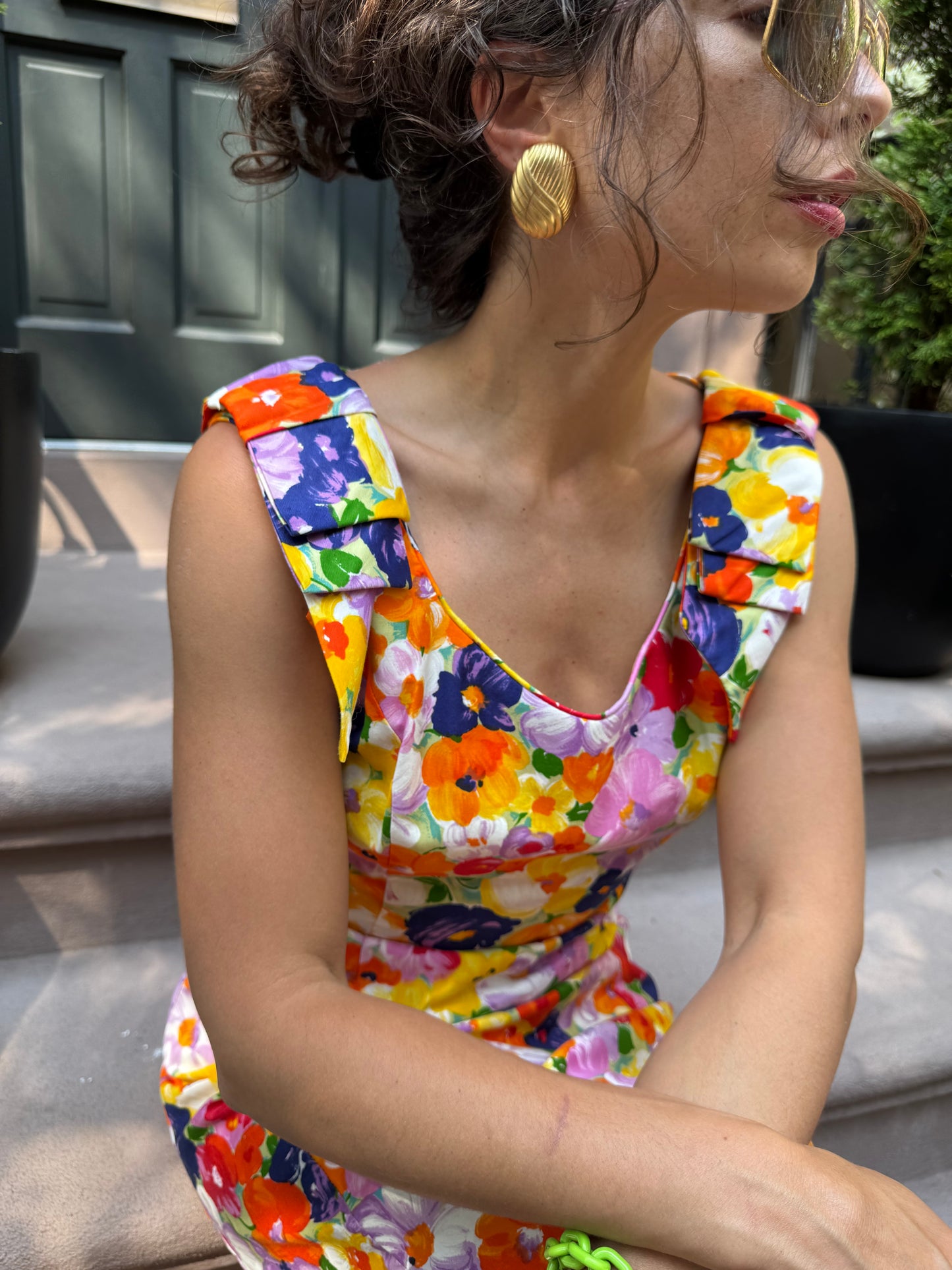 70s Lisa Cobb Saks Fifth Ave Dress, medium