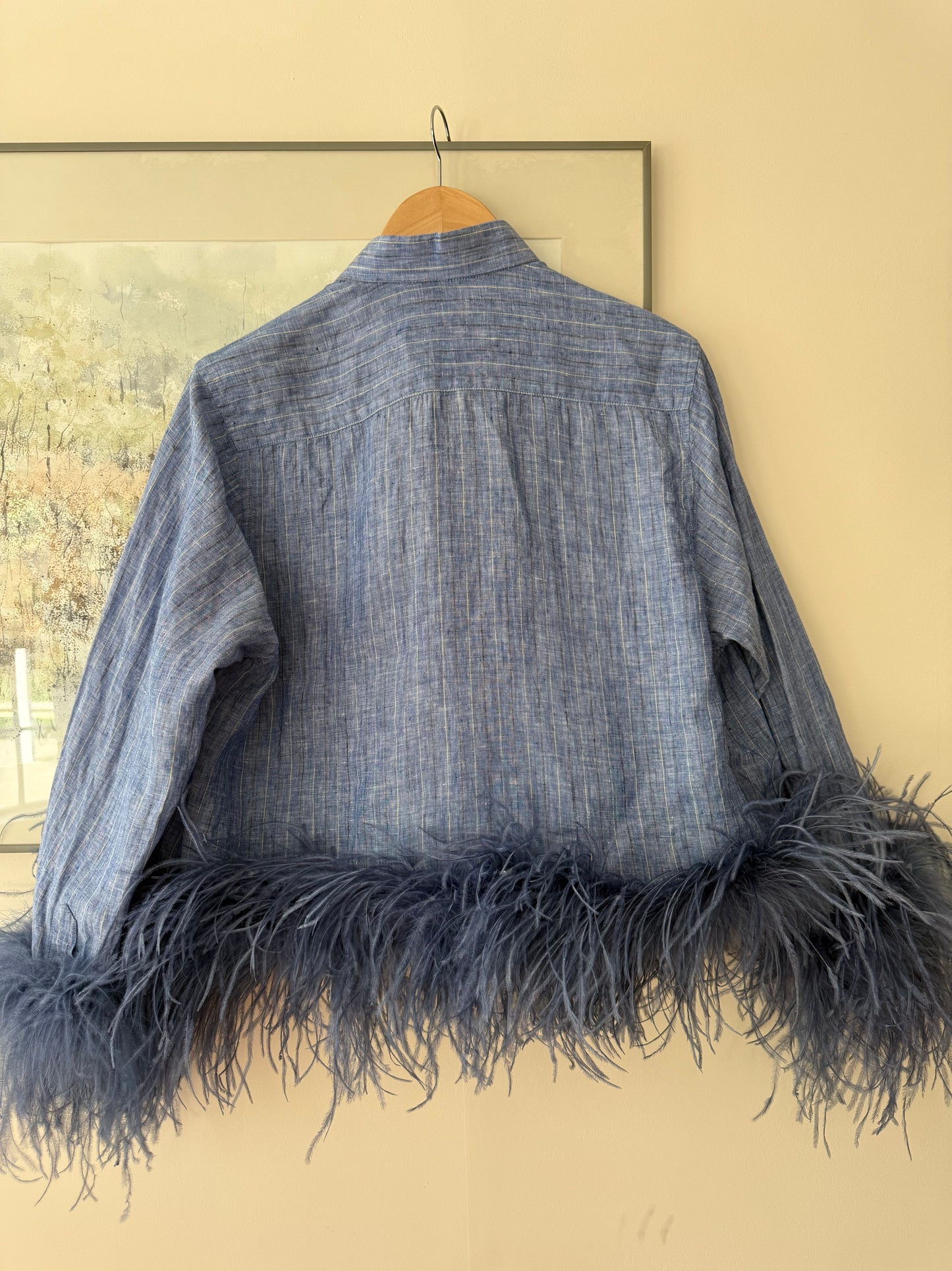 Colette - Blue Linen Stripe & Denim