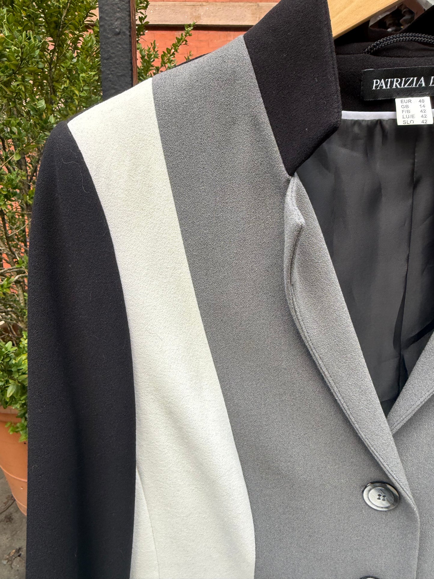 90s Patricia Dini Colorblock Blazer