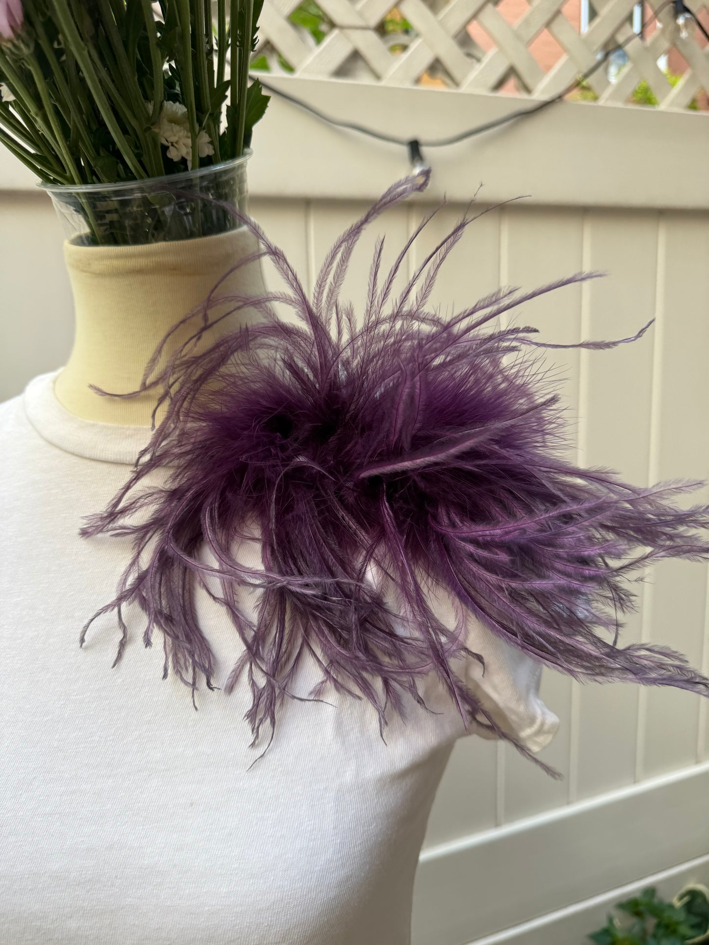 Handmade Ostrich Feather Pins