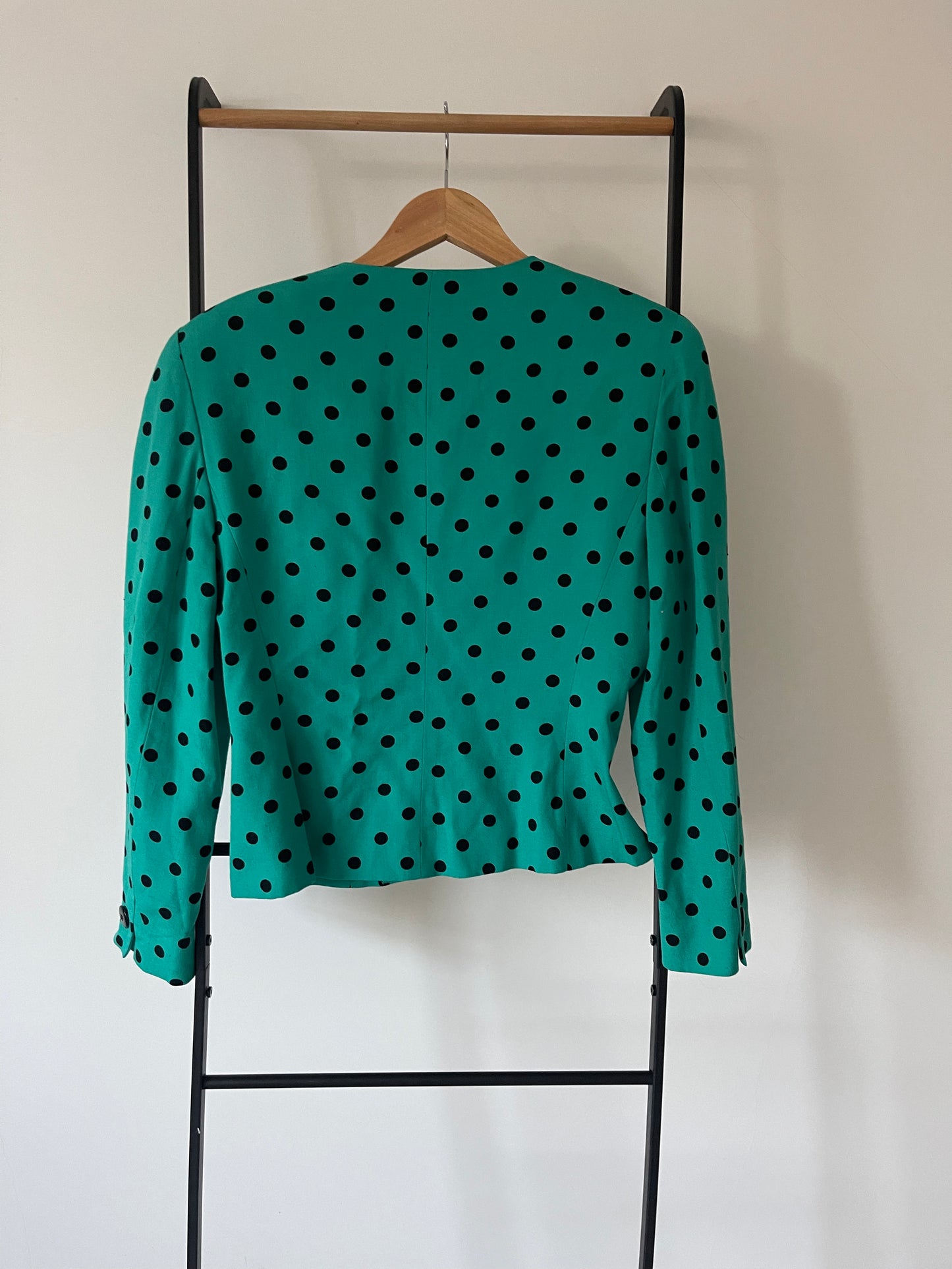 80s Christian Dior Polkadot blazer, medium/large