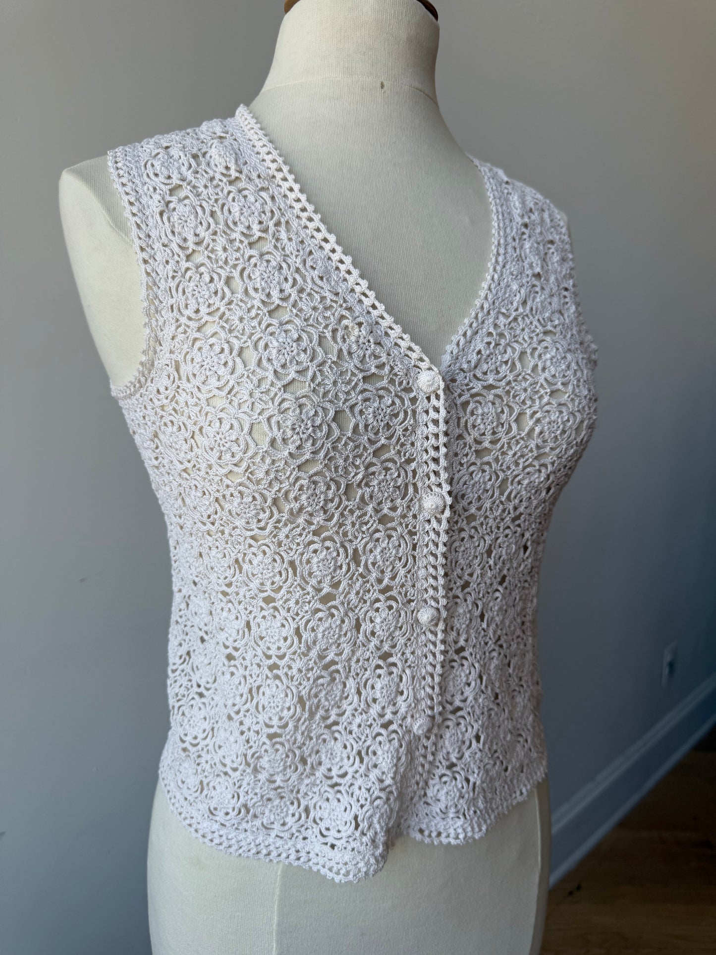 1980s Vintage Lim’s Crochet Vest