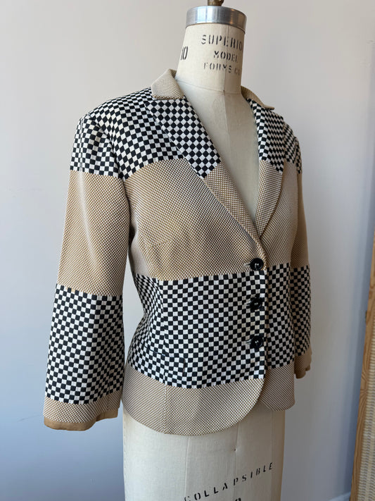 Etro Knit Racing Blazer