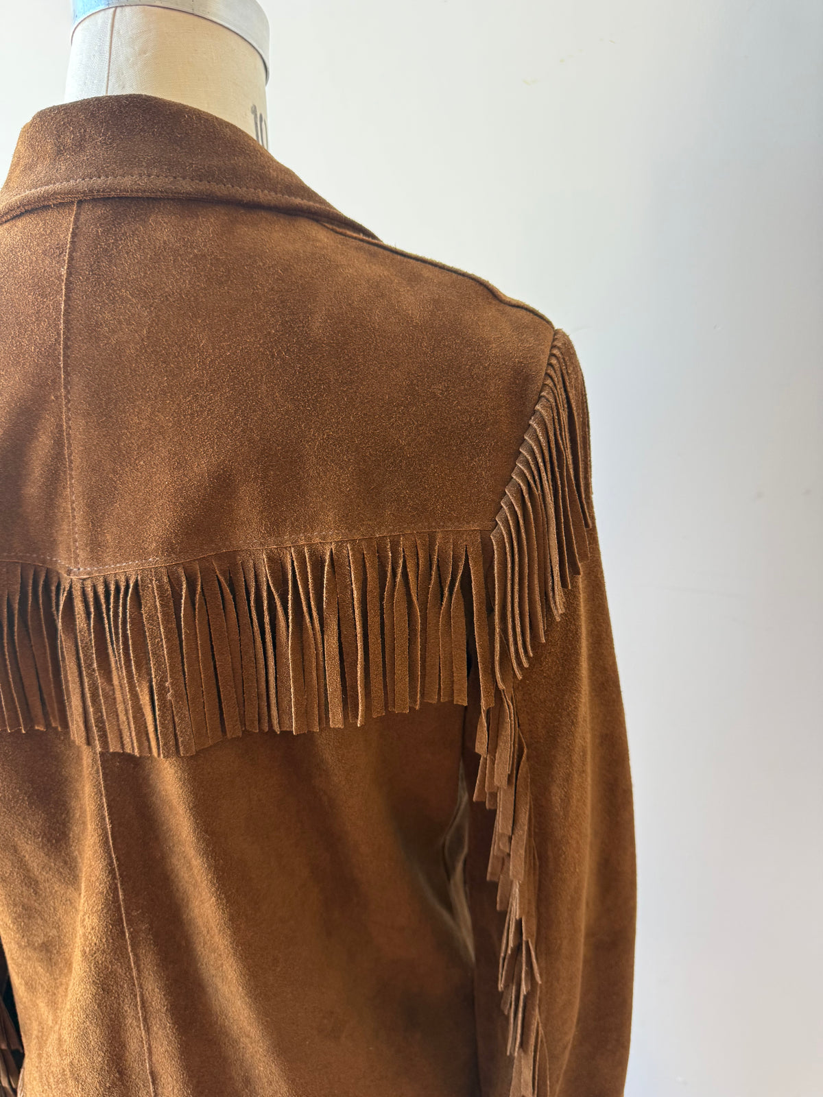 1960s Joo Kay Suede Fringe Jacket