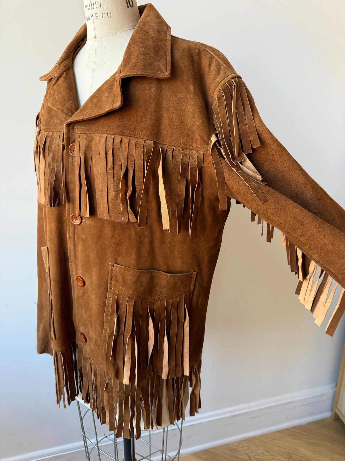 Vintage Suede Fringe Jacket