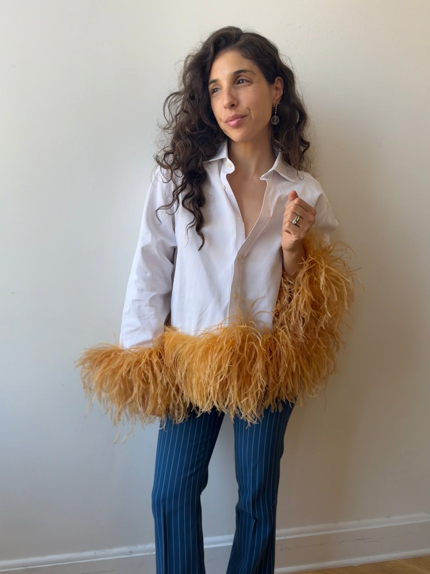 The Colette - White Pique & Tumeric