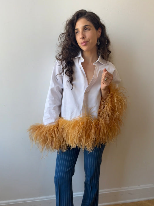 The Colette - White Pique & Tumeric