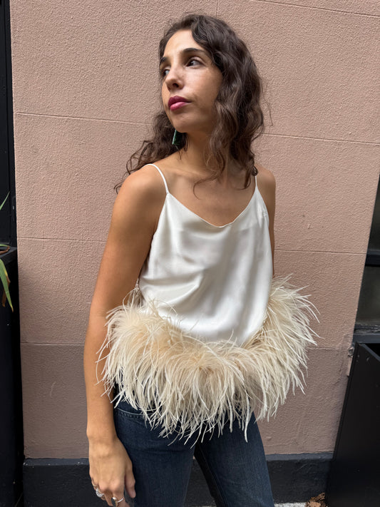 The Belle Tank, ivory & ivory