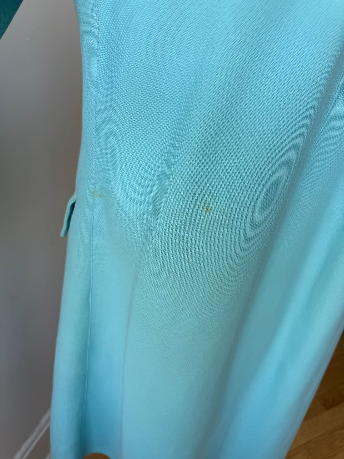 Vintage 1960s French Baby Blue Coat, Mod Era