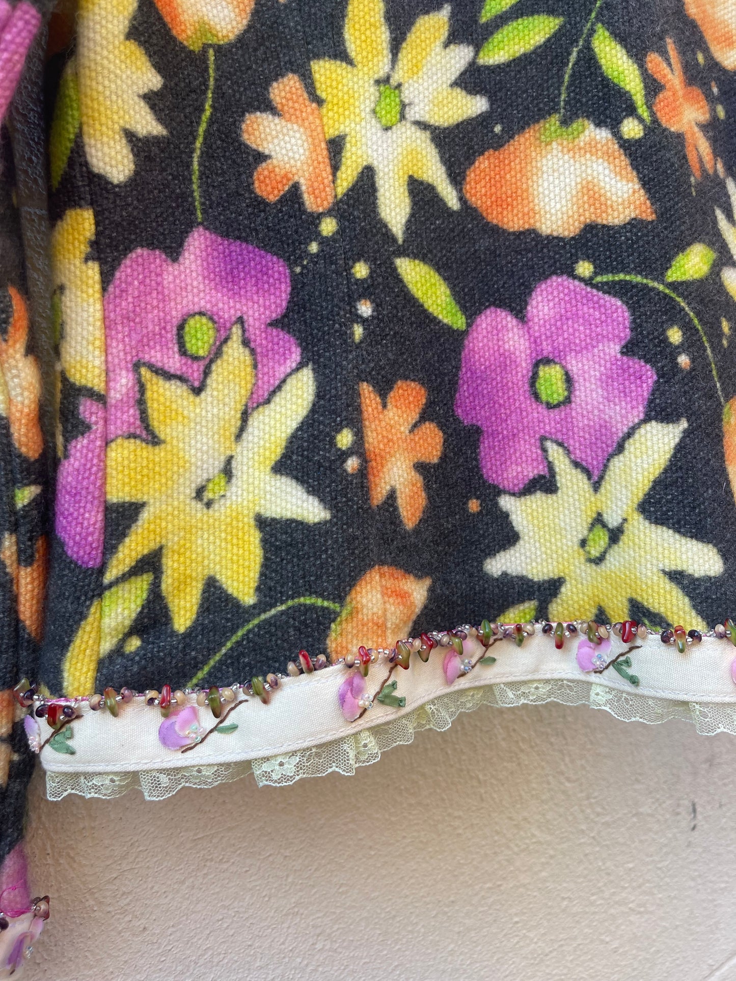 Bergdorf Goodman Floral Cashmere Sweater