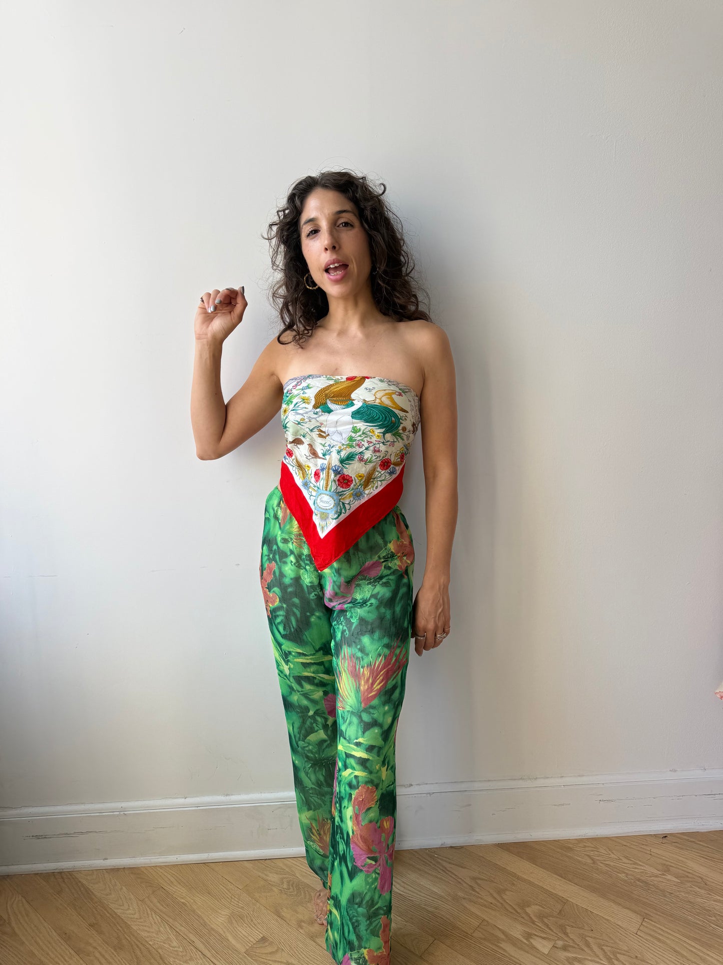 Escada Summer Tropical Print Pant