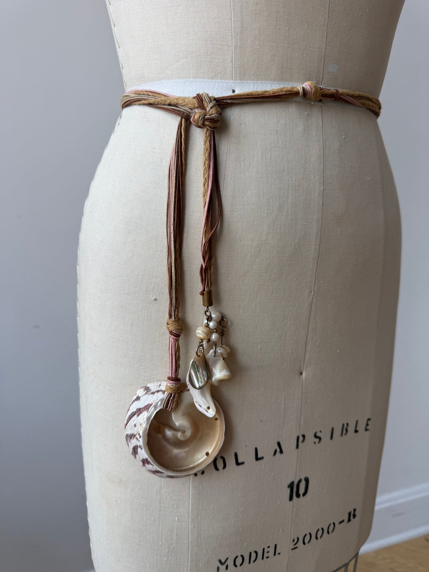 Vintage Rope Belt with shells